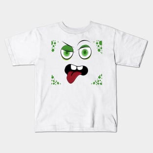 Big Eyes Cartoon Face Kids T-Shirt